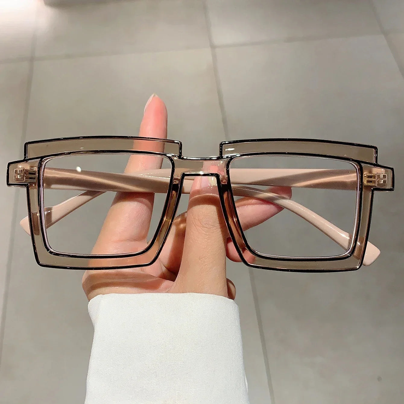 AMAZING Vintage style Square Eyeglasses New Cute Cartoon Style Blue Light Blocking Spectacles Ins Trendy Optical Computer Eyewear