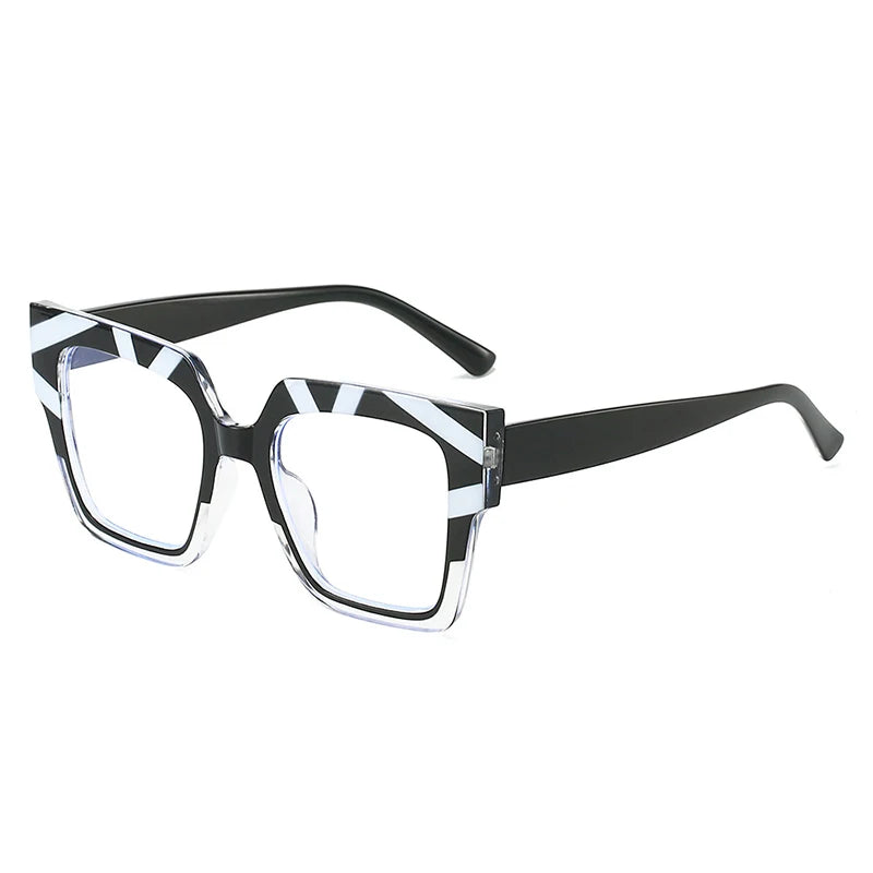 New Style Cat Eye Frame for Glasses Personality Bump Color Eyewear Anti-blue Clear Lens Non-prescription Eyeglasses