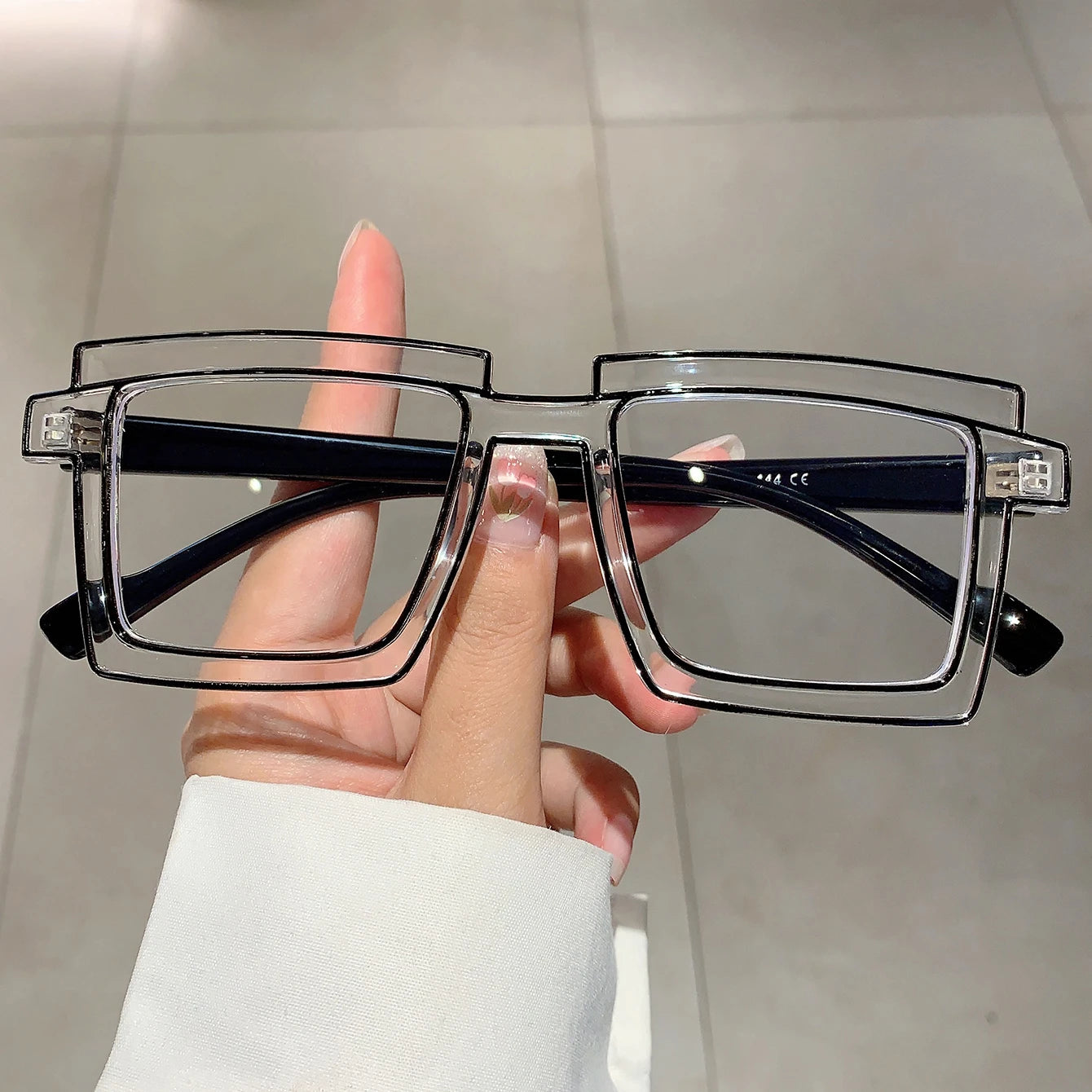 AMAZING Vintage style Square Eyeglasses New Cute Cartoon Style Blue Light Blocking Spectacles Ins Trendy Optical Computer Eyewear