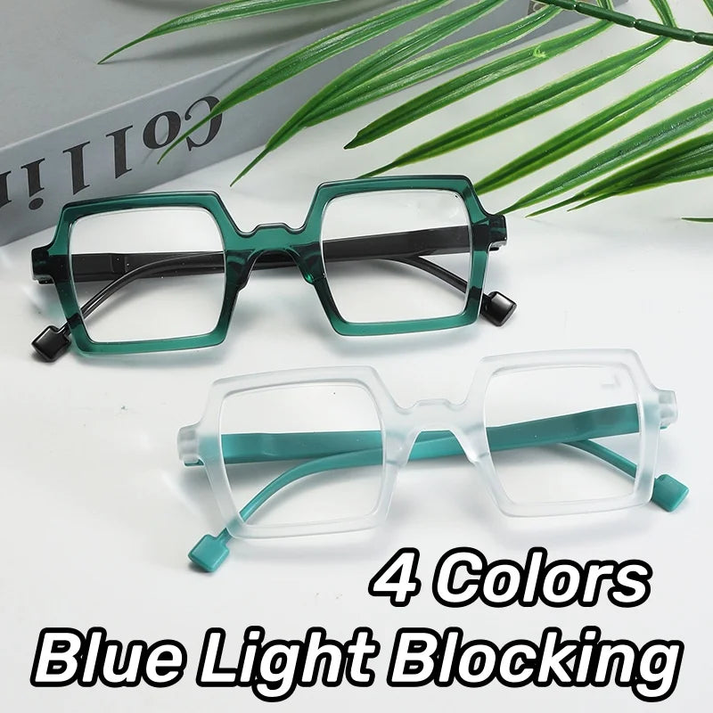 New Trend Optical Spectacle Eyeglasses Frames Unisex Square Blue Light Blocking Glasses Fashion Retro Eyewear