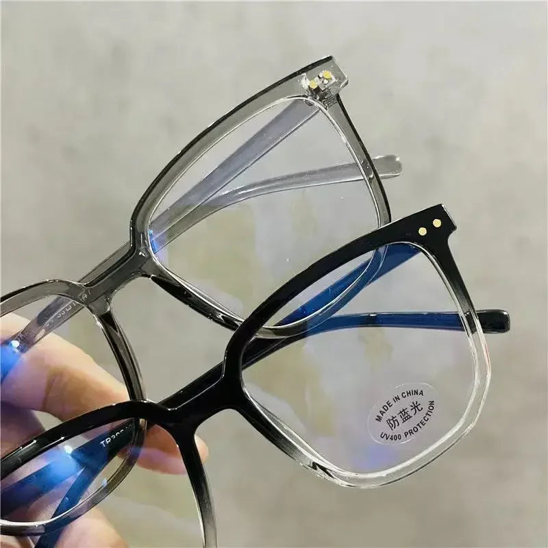 Stylish Oversized Reading Glasses Unisex Large Frame HD Lens Eyeglasses New Fashion Square Far Sight Eyewear for Female