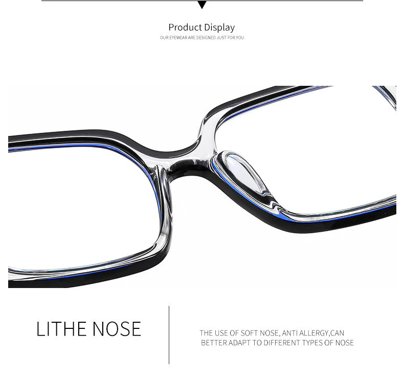 NEW Oversized Square Eyeglasses New Trendy Blue Light Blocking Spectacles Ins Stylish Brand Designer Computer Eyewear